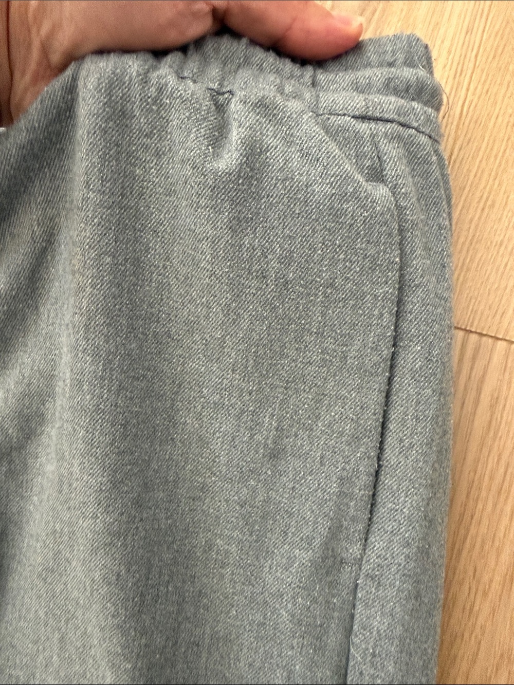 H&M Wide-Leg Drawstring Pants - Gray - Picture 3 of 7